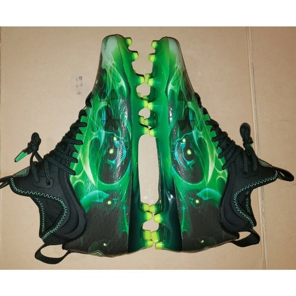 Under Armour UA Spotlight Lux MC LE Slime Green Football Cleats Men\'s Sizes NEW main image 13